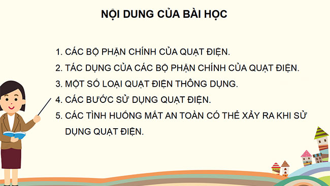 PowerPoint Công nghệ 3 Sử dụng quạt điện