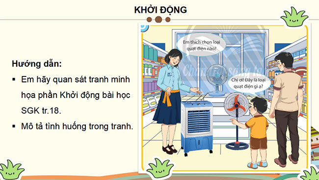 PowerPoint Công nghệ 3 Sử dụng quạt điện