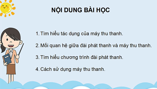 PowerPoint Công nghệ 3 Sử dụng máy thu thanh