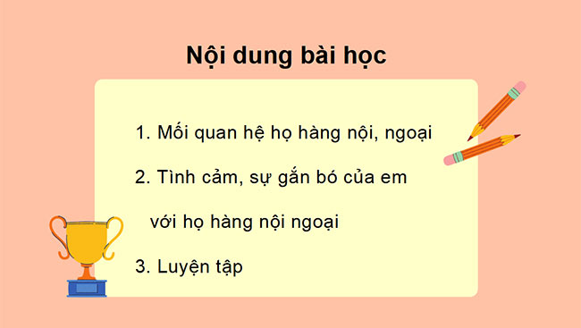 PowerPoint Tự nhiên và xã hội 3 Họ nội, họ ngoại