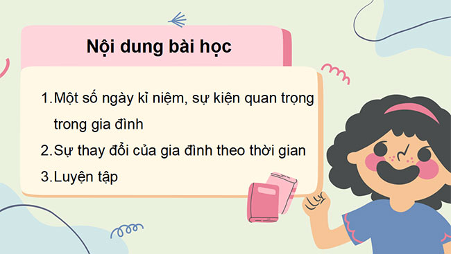 PowerPoint Tự nhiên và xã hội 3 Một số ngày kỉ niệm, sự kiện gia đình