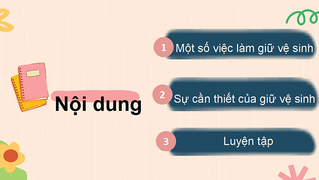 PowerPoint Tự nhiên và xã hội 3 Giữ vệ sinh xung quanh nhà ở