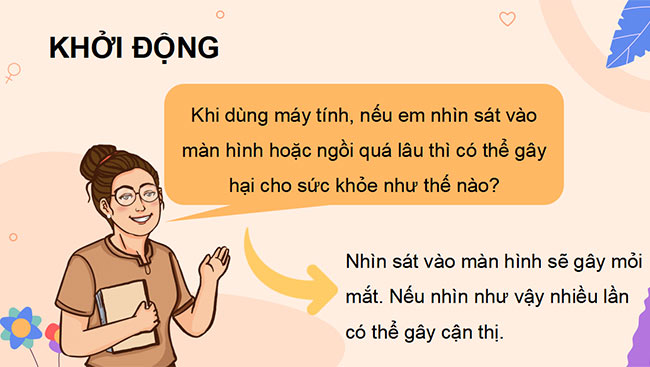 PowerPoint Bảo vệ sức khỏe khi dùng máy tính
