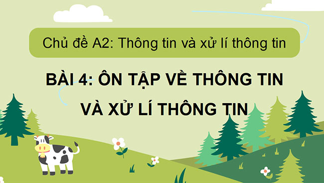 PowerPoint Ôn tập về thông tin và xử lý thông tin