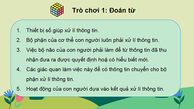 PowerPoint Ôn tập về thông tin và xử lý thông tin