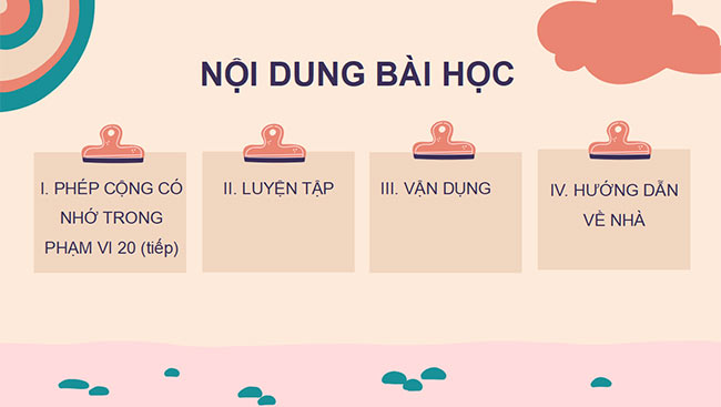 PowerPoint Phép cộng (có nhớ) trong phạm vi 20 (tiếp theo)