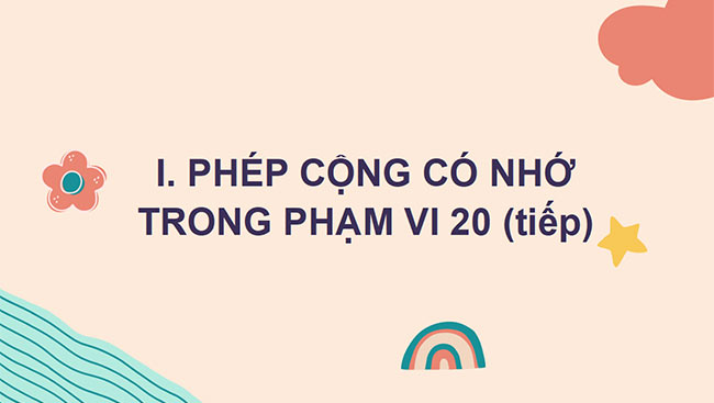 PowerPoint Phép cộng (có nhớ) trong phạm vi 20 (tiếp theo)