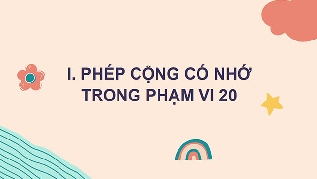 PowerPoint Phép cộng (có nhớ) trong phạm vi 20
