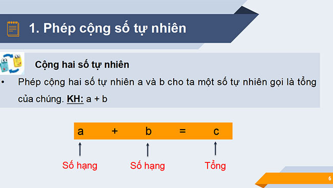 PowerPoint Toán 6 Bài 4: Phép cộng và phép trừ số tự nhiên