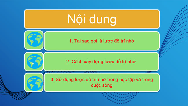 PowerPoint Địa lí 6 Bài 3: Lược đồ trí nhớ