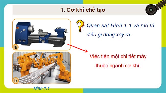PowerPoint Công nghệ 11 Cơ khí Bài 1