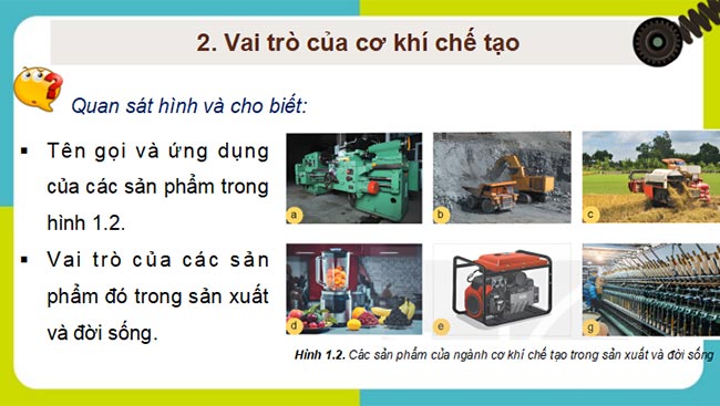 PowerPoint Công nghệ 11 Cơ khí Bài 1