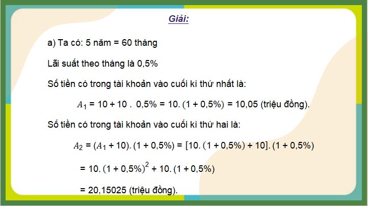 Một vài áp dụng của toán học trong tài chính 