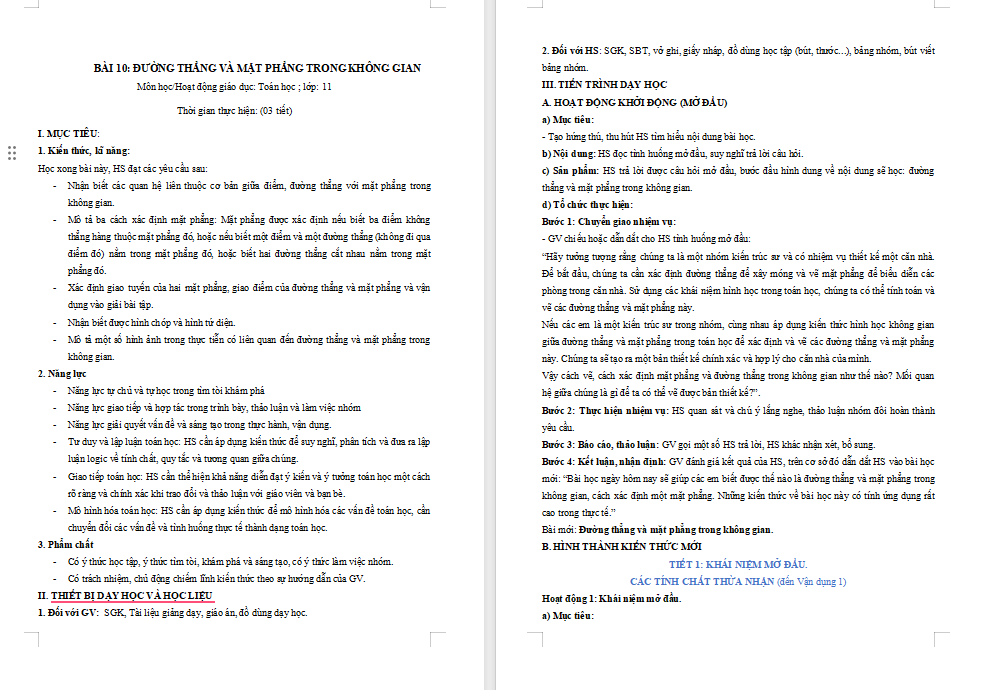 Giáo án PowerPoint Toán 11 Bài 10