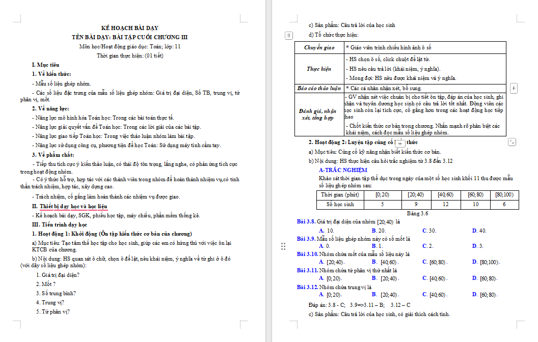 Các số đặc trưng đo xu thế trung tâm