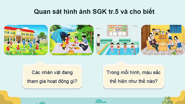 PowerPoint Mĩ thuật 5 Bài 1: Kì nghỉ hè của em