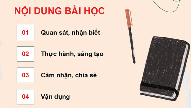 PowerPoint Mĩ thuật 5 Bài ôn tập: Cùng nhau ôn tập học kì 1