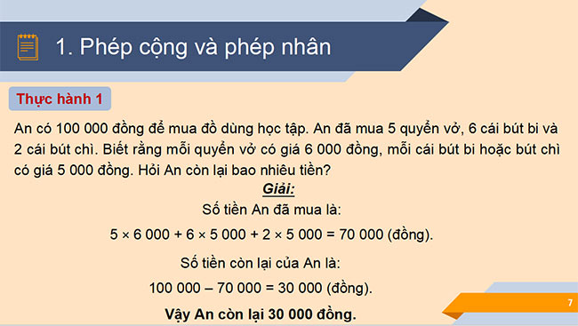PowerPoint Toán 6 Bài 3: Các phép tính trong tập hợp số tự nhiên