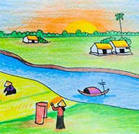 Giáo án Sinh hoạt dưới cờ lớp 2: Bảo vệ cảnh quang quê em tuần 29