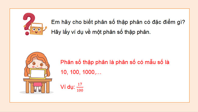 PowerPoint dạy thêm Toán 5 Bài 4: Phân số thập phân