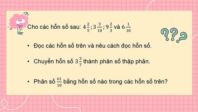PowerPoint dạy thêm Toán 5 Bài 7: Hỗn số