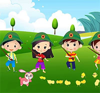 Giáo án sinh hoạt dưới cờ lớp 1 tuần 14 chủ đề: Tập làm chú bộ đội