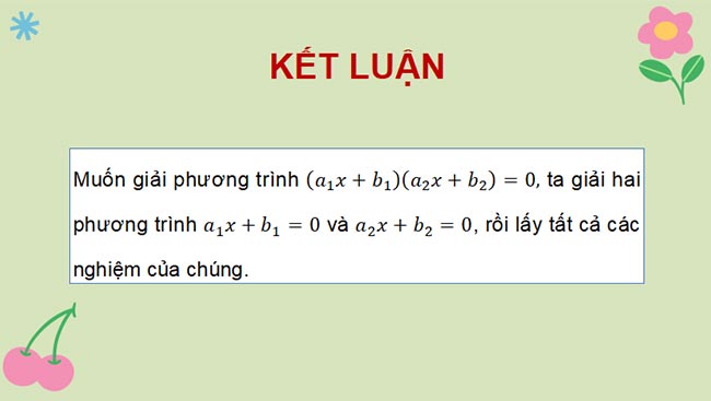 Phương trình quy về phương trình bậc nhất một ẩn