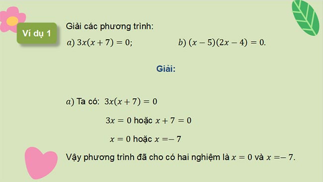 Phương trình quy về phương trình bậc nhất một ẩn