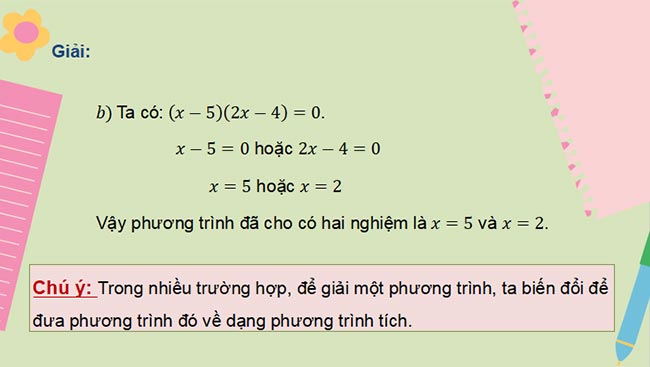 Phương trình quy về phương trình bậc nhất một ẩn