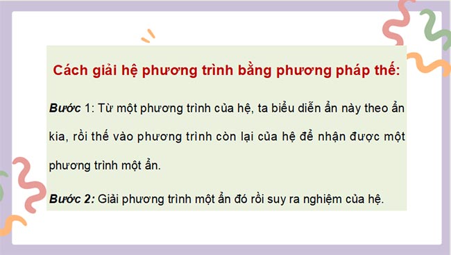 Giải hệ hai phương trình bậc nhất hai ẩn