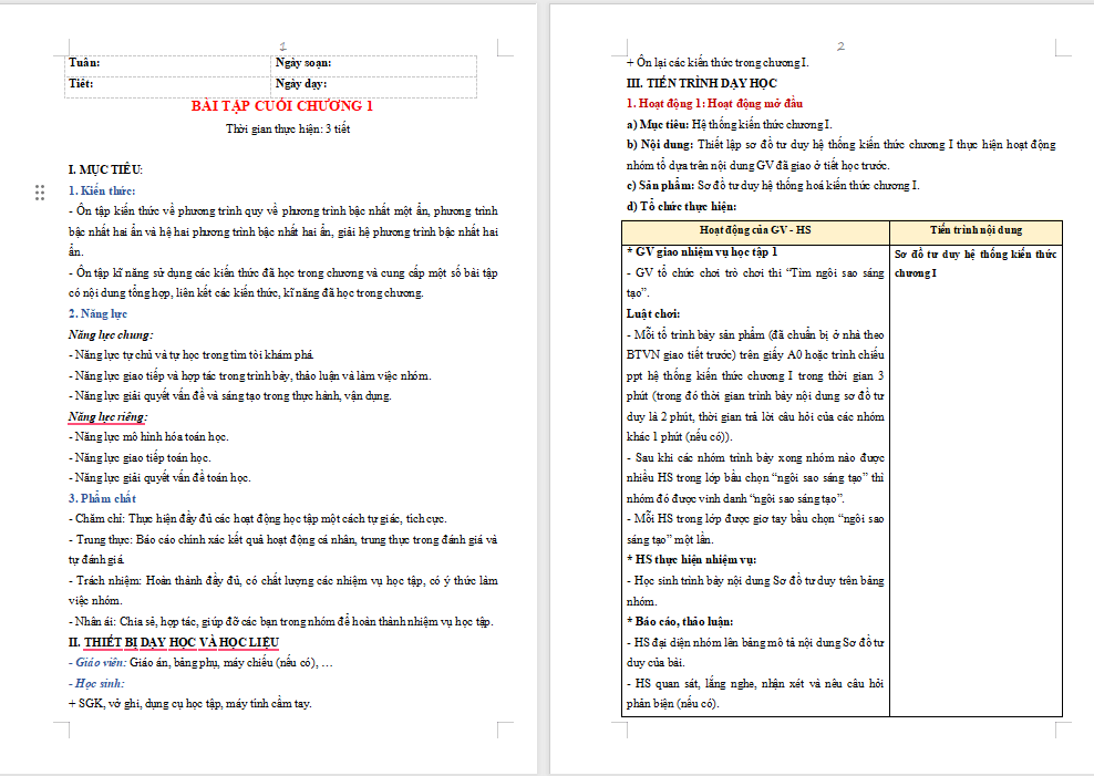 PowerPoint Toán 9 Bài tập cuối chương 1