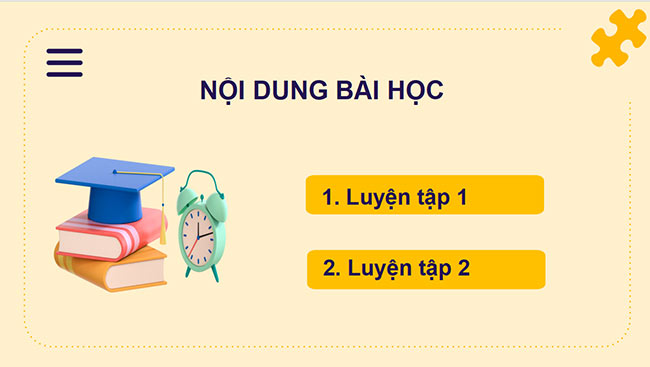 PowerPoint Bài 21: Luyện tập chung