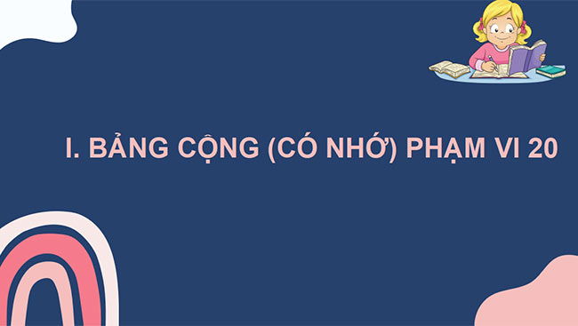 PowerPoint Bảng cộng (có nhớ) trong phạm vi 20