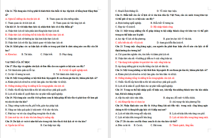 Đề cương ôn thi giữa học kì 1 Lịch sử 10