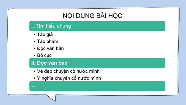 PowerPoint Ngữ văn 6 Bài 2: Chuyện cổ nước mình