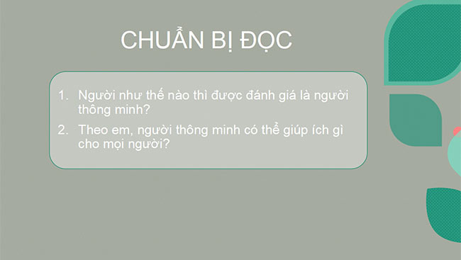 PowerPoint Ngữ văn 6 Bài 2: Em bé thông minh