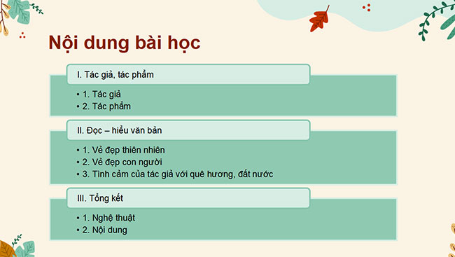 PowerPoint Ngữ văn 6 Bài 3: Việt Nam quê hương ta