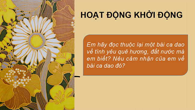 PowerPoint Ngữ văn 6 Bài 3: Về bài ca dao Đứng bên ni đồng, ngó bên tê đồng