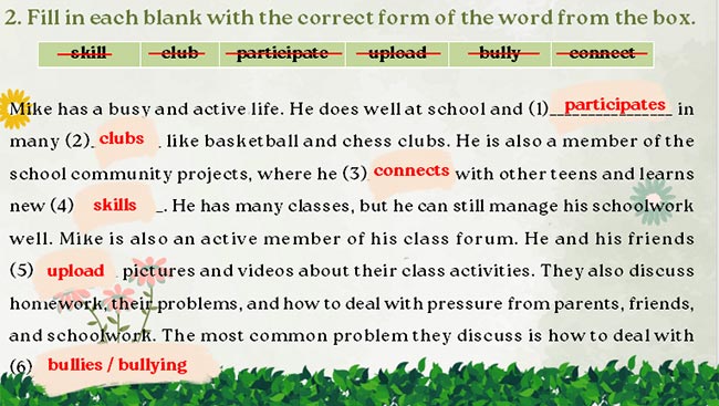 PowerPoint Tiếng Anh 8 Unit 3: Looking Back