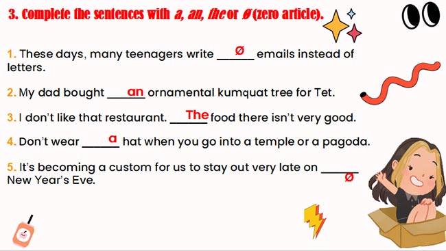 PowerPoint Tiếng Anh 8 Unit 5: Looking Back