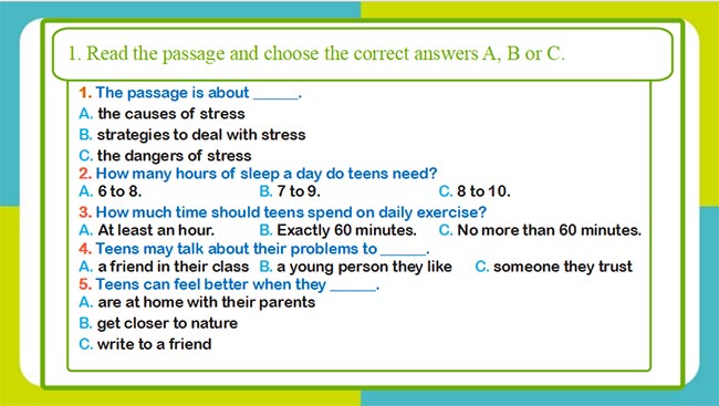 Giáo án Tiếng Anh 8 Review 1: Skills