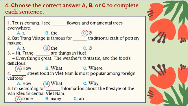 Giáo án Tiếng Anh 8 Review 2: Language