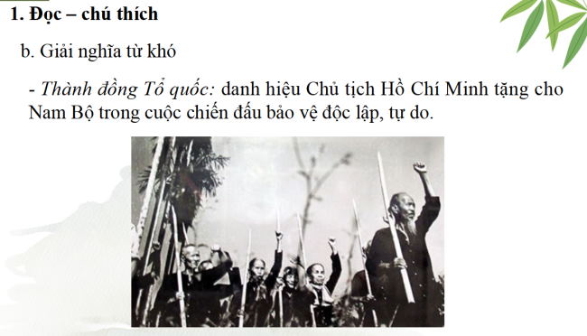 PowerPoint Ngữ văn 6 Bài 4: Cây tre Việt Nam