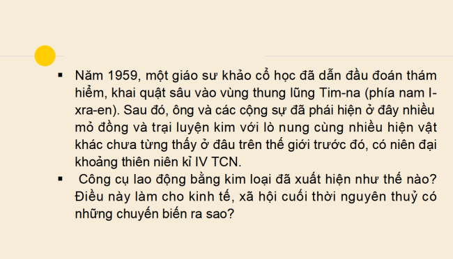 PowerPoint Lịch sử 6 Bài 5: Chuyển biến về kinh tế, xã hội cuối thời nguyên thủy