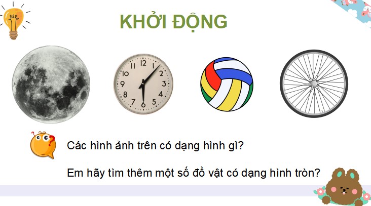 Bài 17: Hình tròn. Tâm, bán kính, đường kính của hình tròn