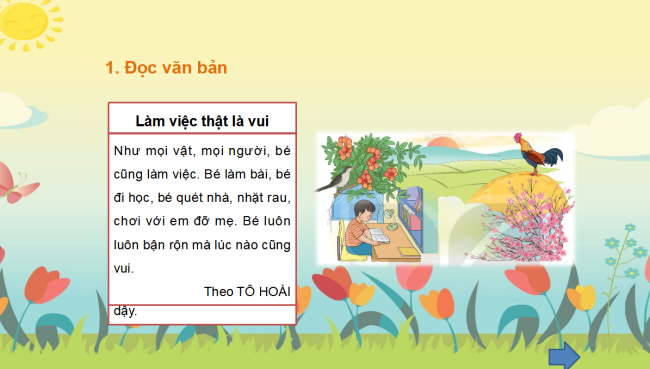 PowerPoint Bài 4: Đọc Làm việc thật là vui