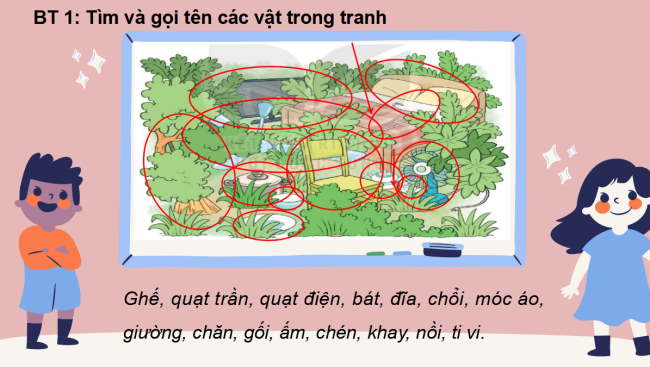 PowerPoint Bài 4: Từ ngữ chỉ sự vật, hoạt động. Câu nêu hoạt động