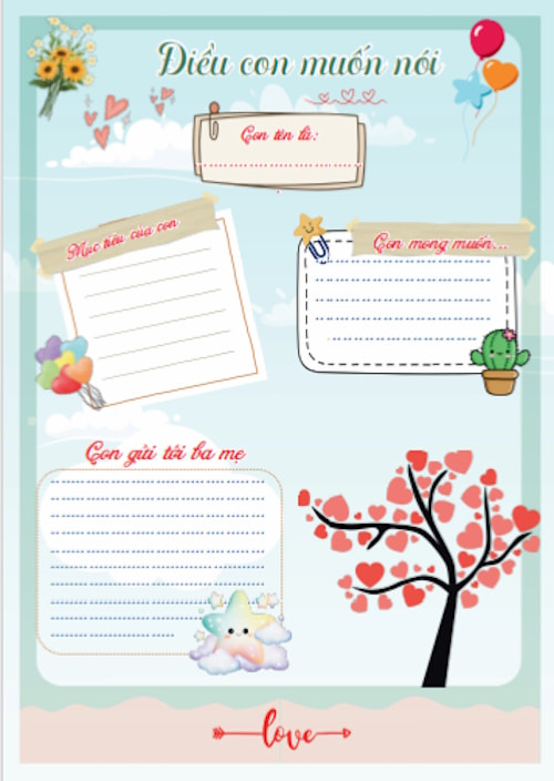 Điều con muốn nói