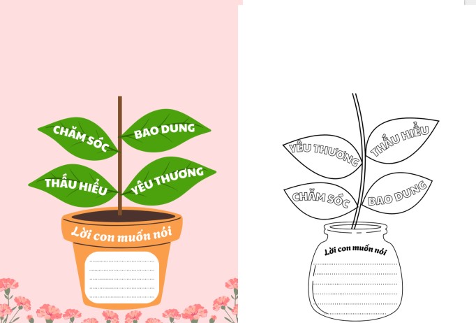 Thiệp tặng mẹ 20/10: Lời con muốn nói