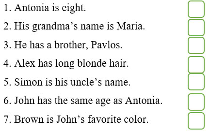 Đề thi giữa kì 1 Tiếng Anh lớp 4 Family and Friends